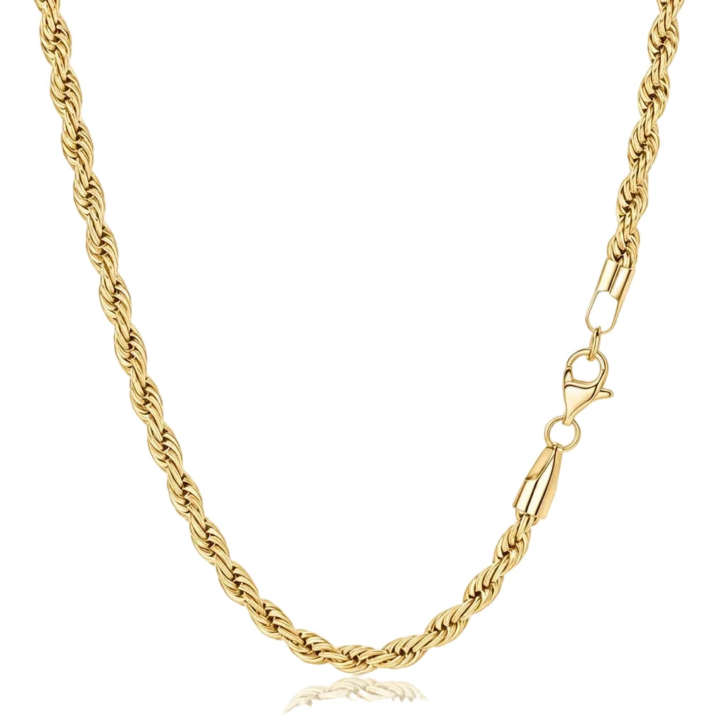 Łańcuszek Rope 5mm - Złoty