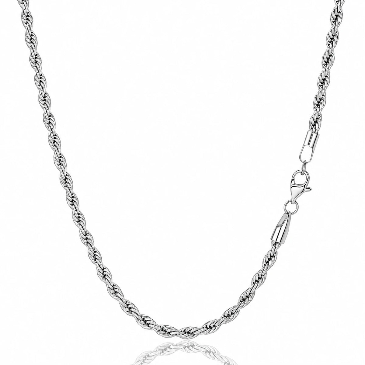 Łańcuszek Rope 3mm - Srebrny