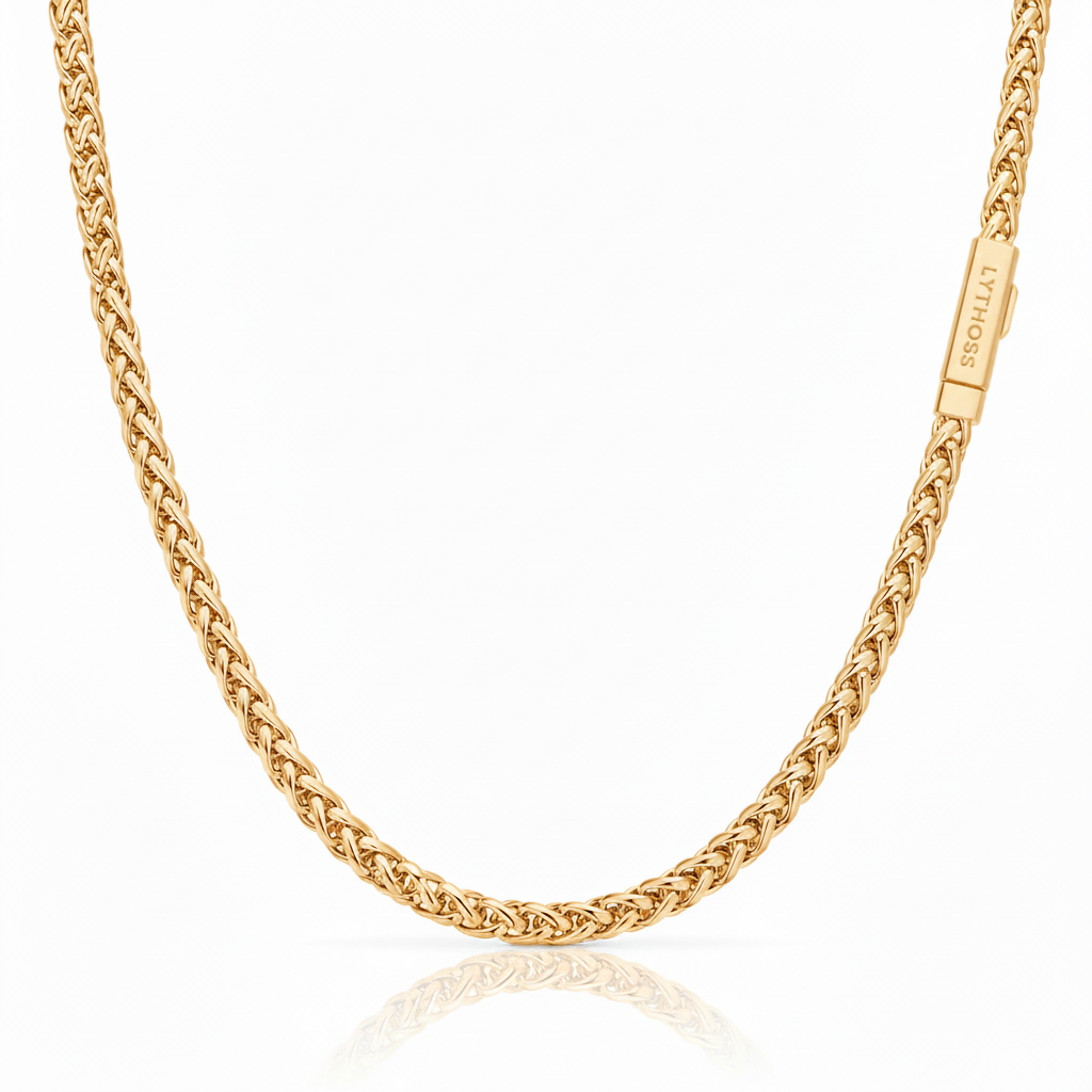 Łańcuszek Wheat 5mm - Złoty