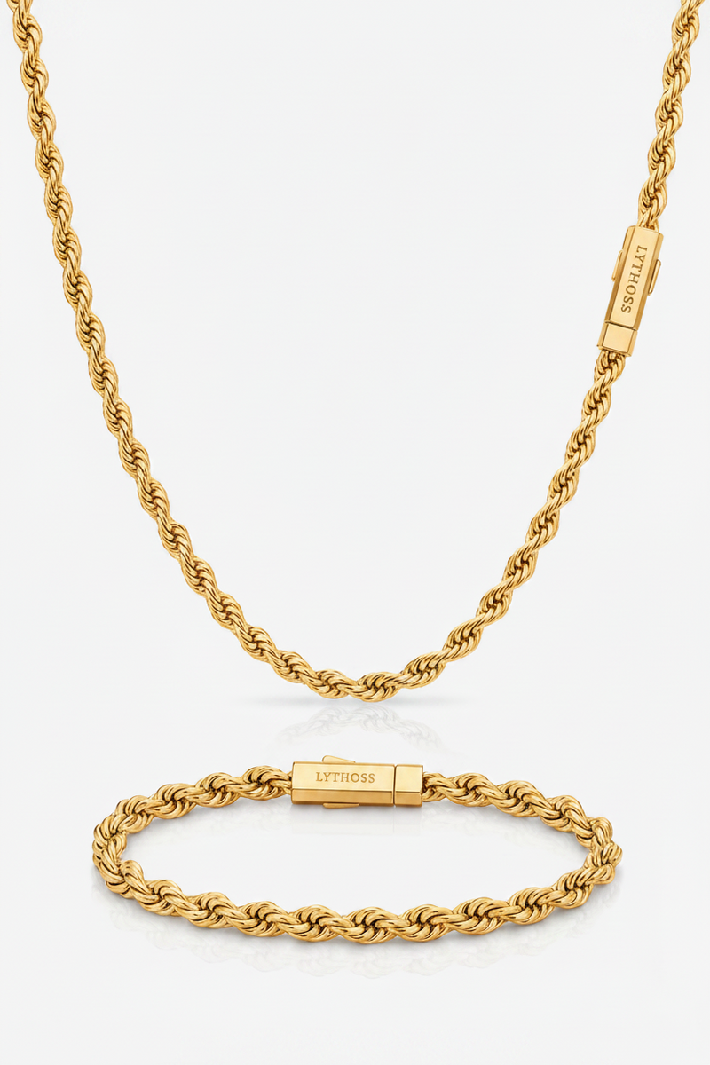 Zestaw Rope 3mm - Złoty