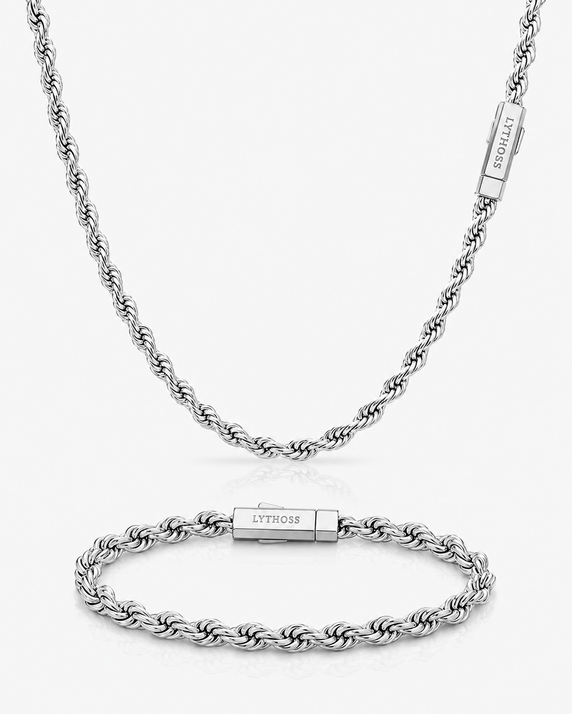 Zestaw Rope 3mm - Srebrny