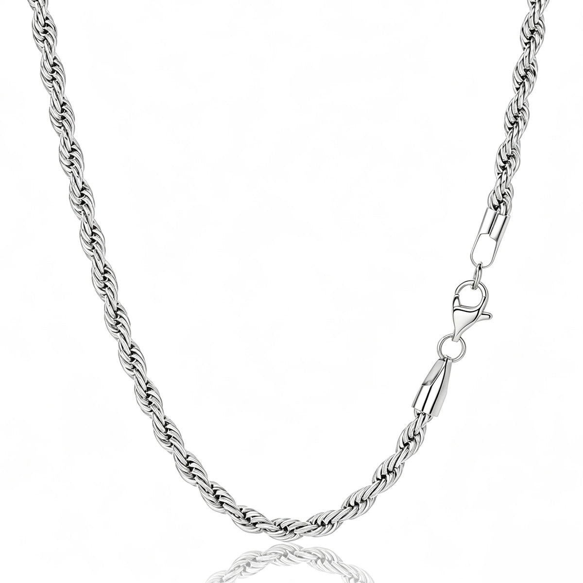 Łańcuszek Rope 5mm - Srebrny