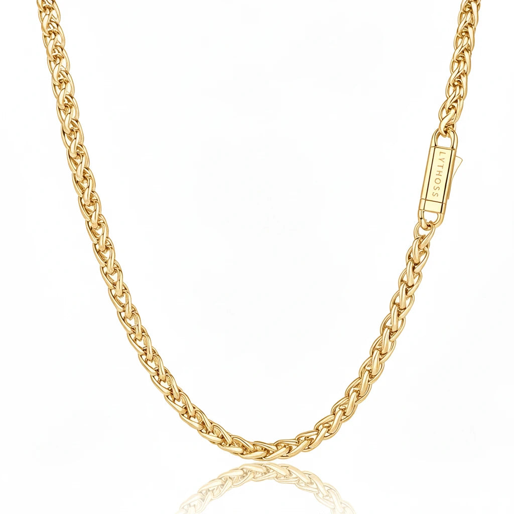 Łańcuszek Wheat 5mm - Złoty
