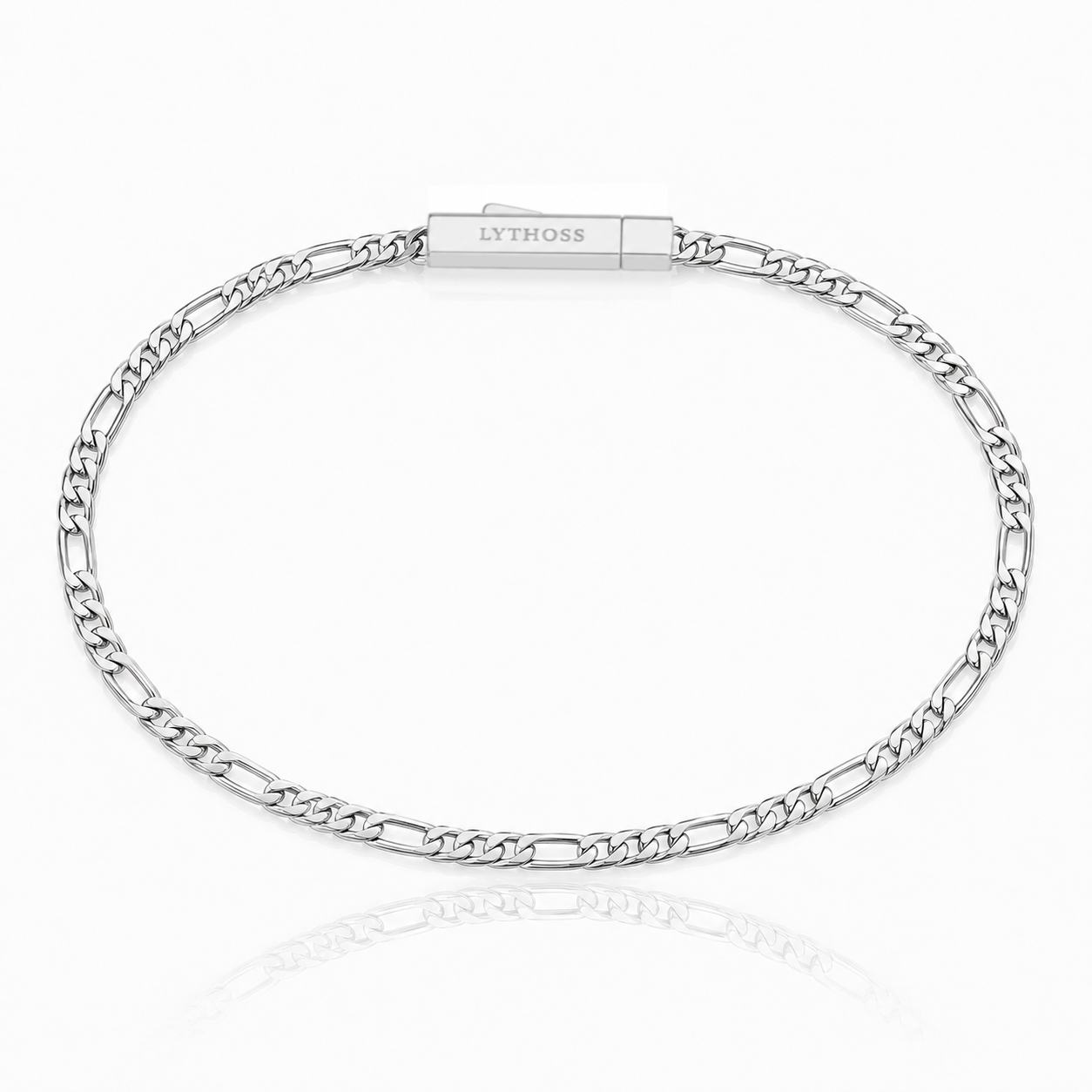 Bransoletka Figaro 3mm - Srebrna