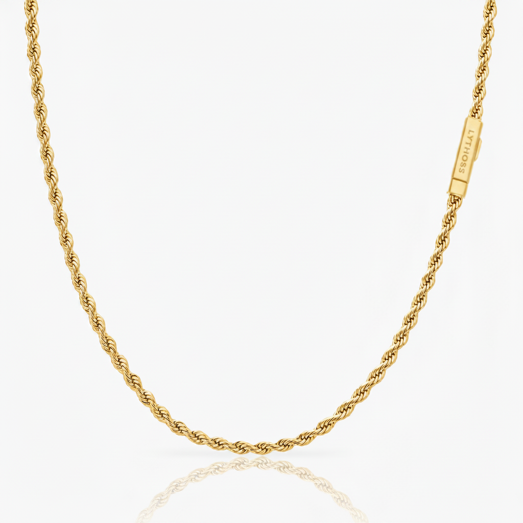 Łańcuszek Rope 3mm - Złoty