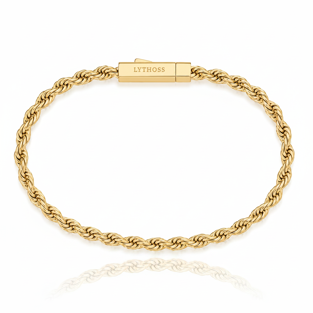 Bransoletka Rope 3mm - Złota