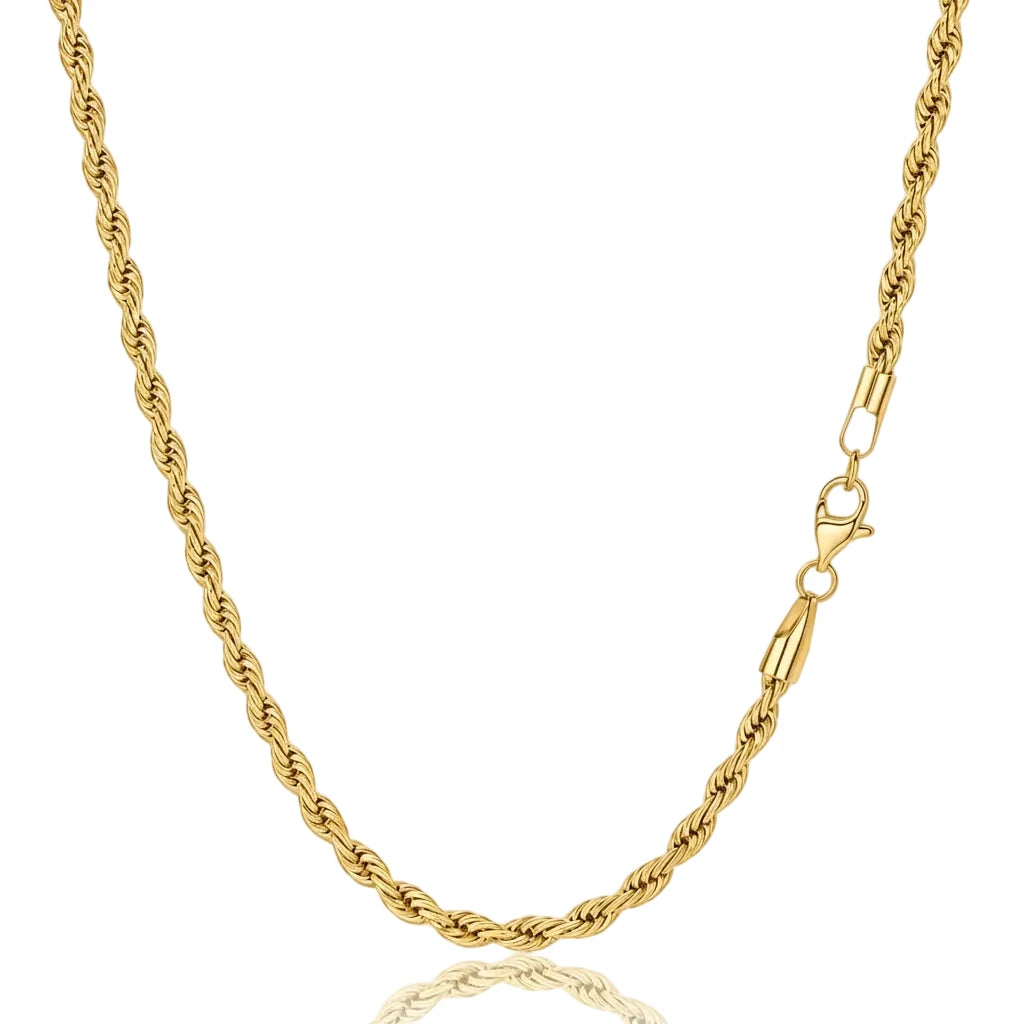Łańcuszek Rope 3mm - Złoty