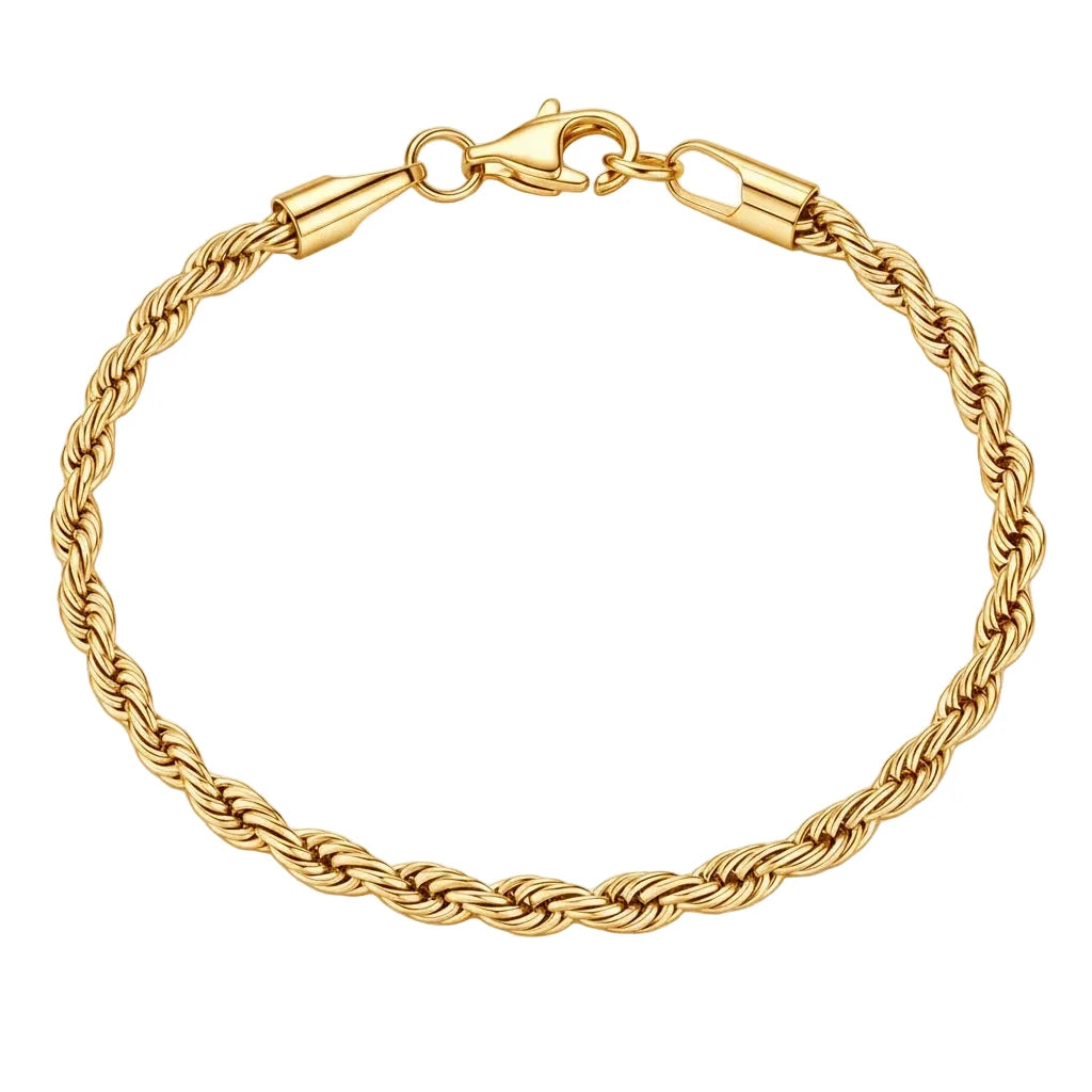 Bransoletka Rope 3mm - Złota