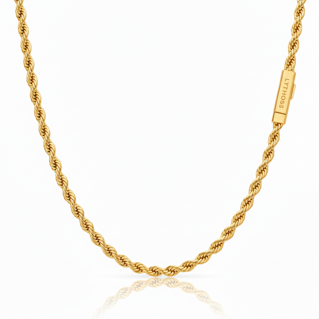 Łańcuszek Rope 5mm - Złoty