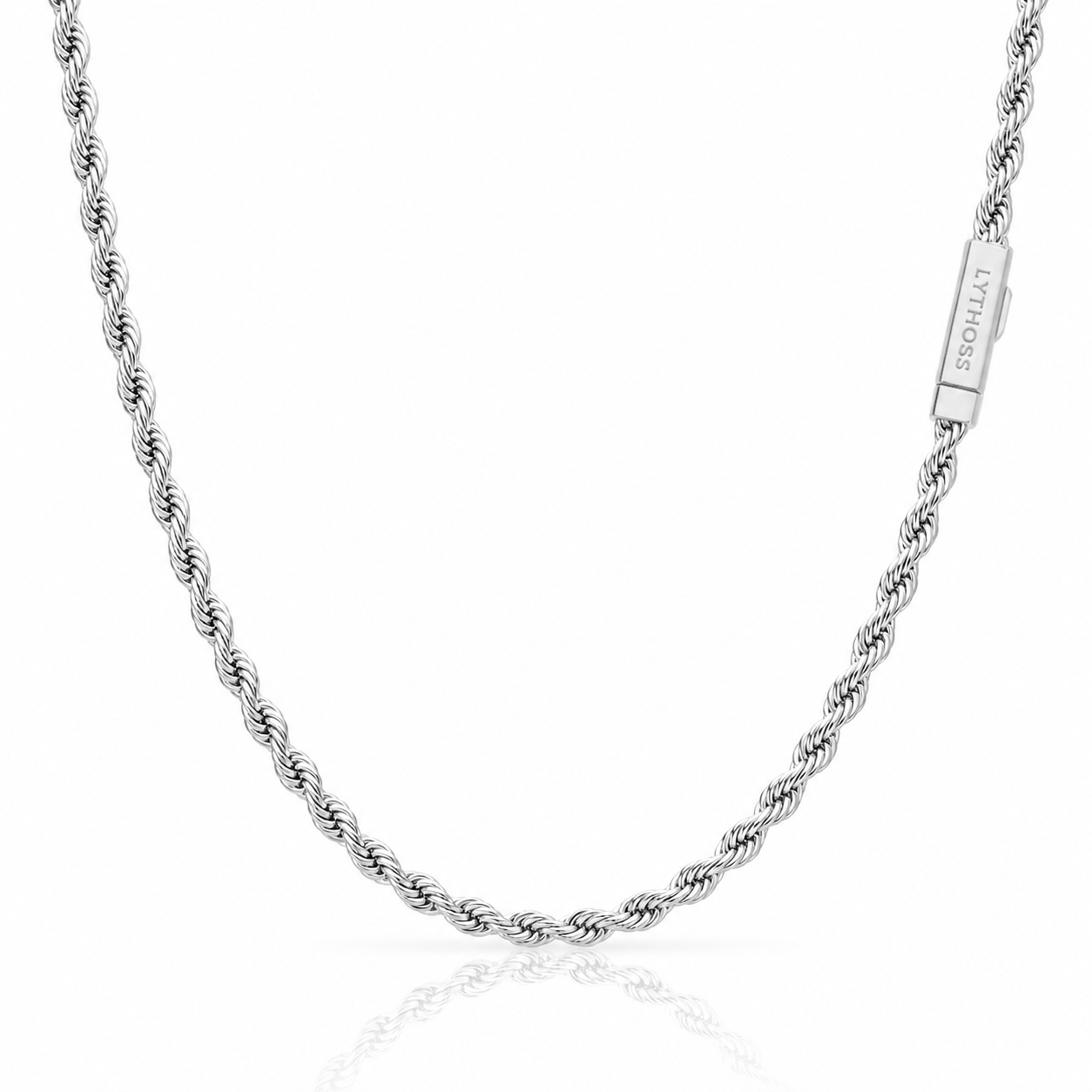 Łańcuszek Rope 5mm - Srebrny