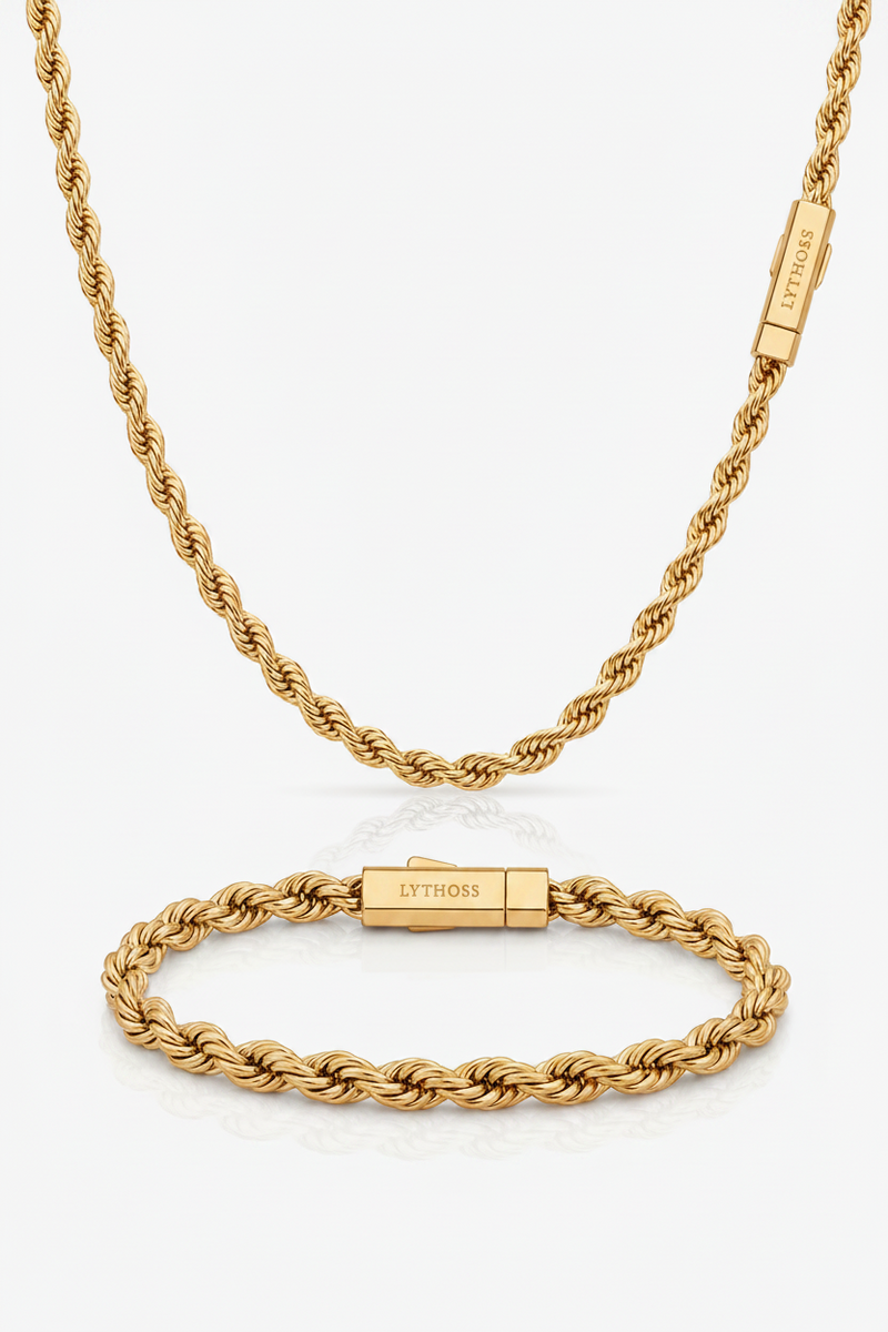 Zestaw Rope 5mm - Złoty