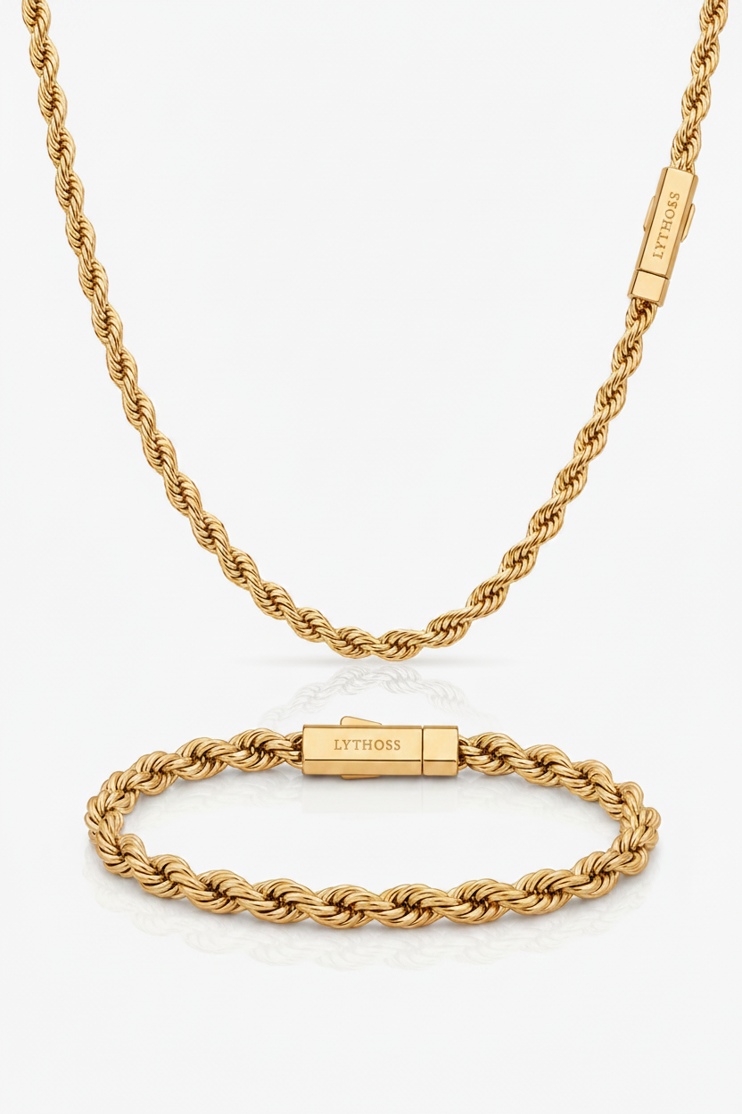 Zestaw Rope 5mm - Złoty