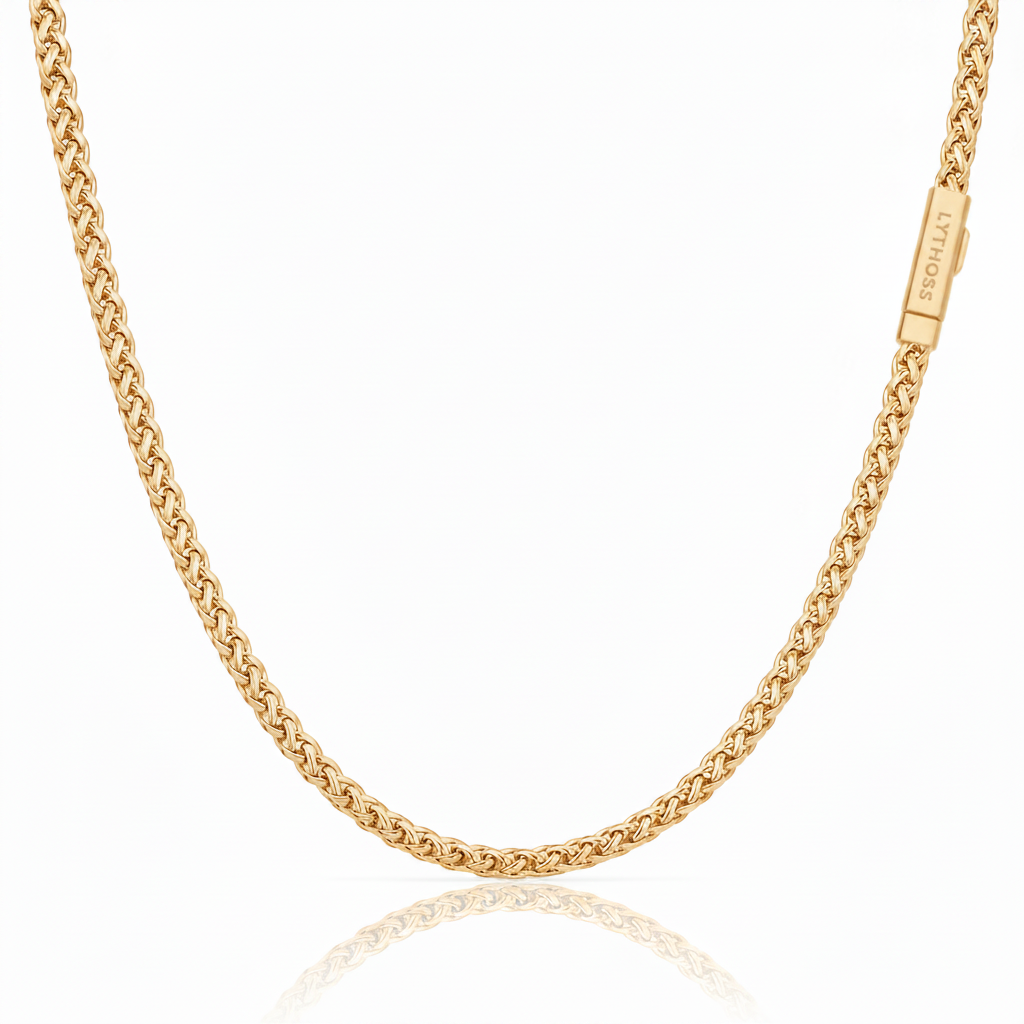 Łańcuszek Wheat 3mm - Złoty