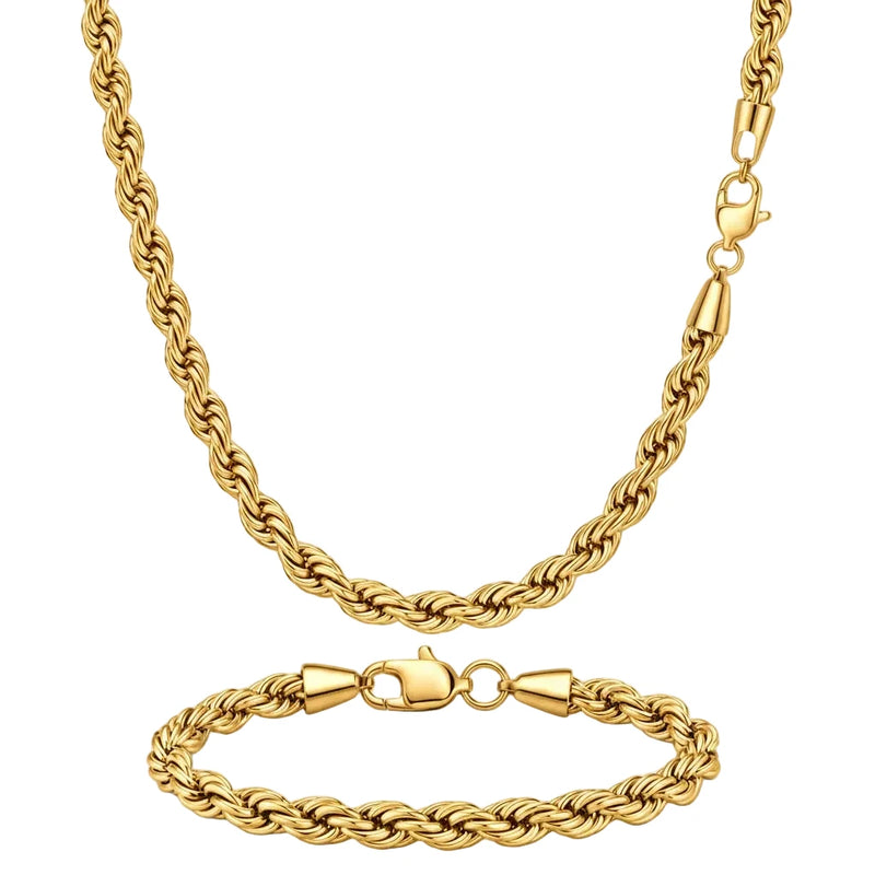 Zestaw Rope 5mm - Złoty